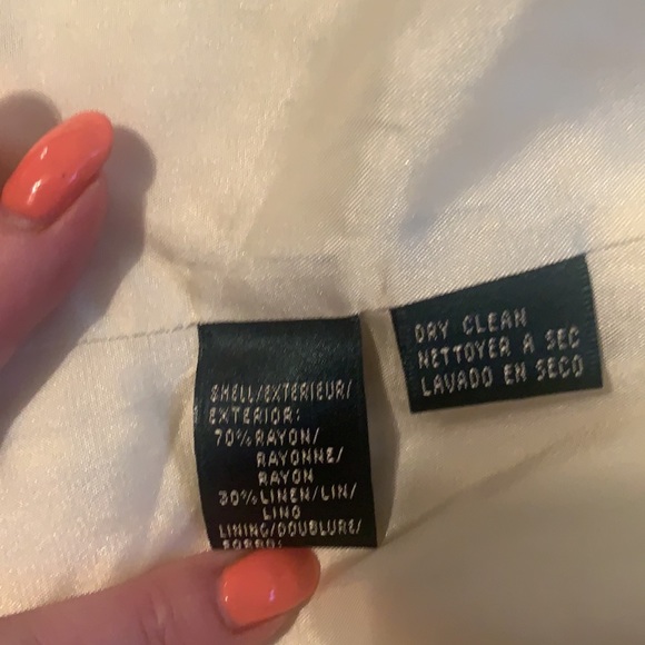 Ralph Lauren cream linen button up jacket 6 - Picture 6 of 6